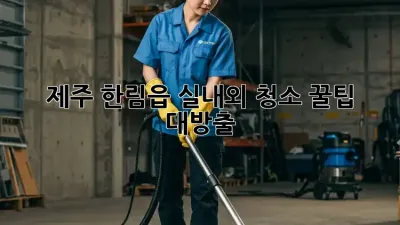 제주 한림읍 실내외 청소🧹 꿀팁 대방출!✨