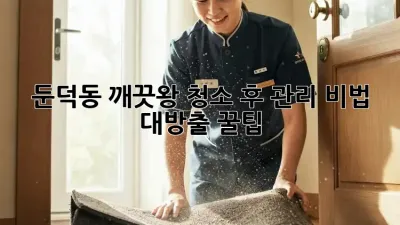 ✨ 둔덕동 깨끗왕! 청소 후 관리 비법 대방출 꿀팁 🏡